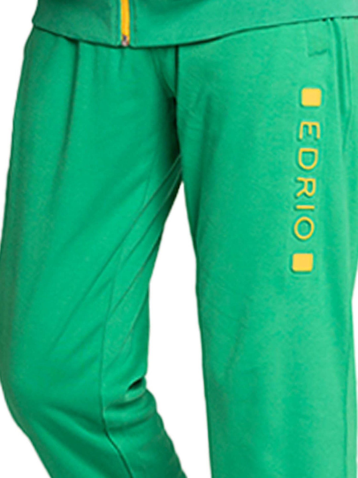 EDRIO Green Regular Fit Tracksuit
