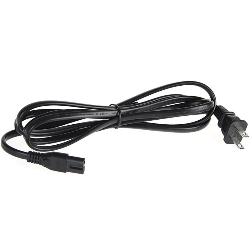 Basics Replacement Power Cable for PS4 Slim and Xbox One S X 6 Foot Cord Black