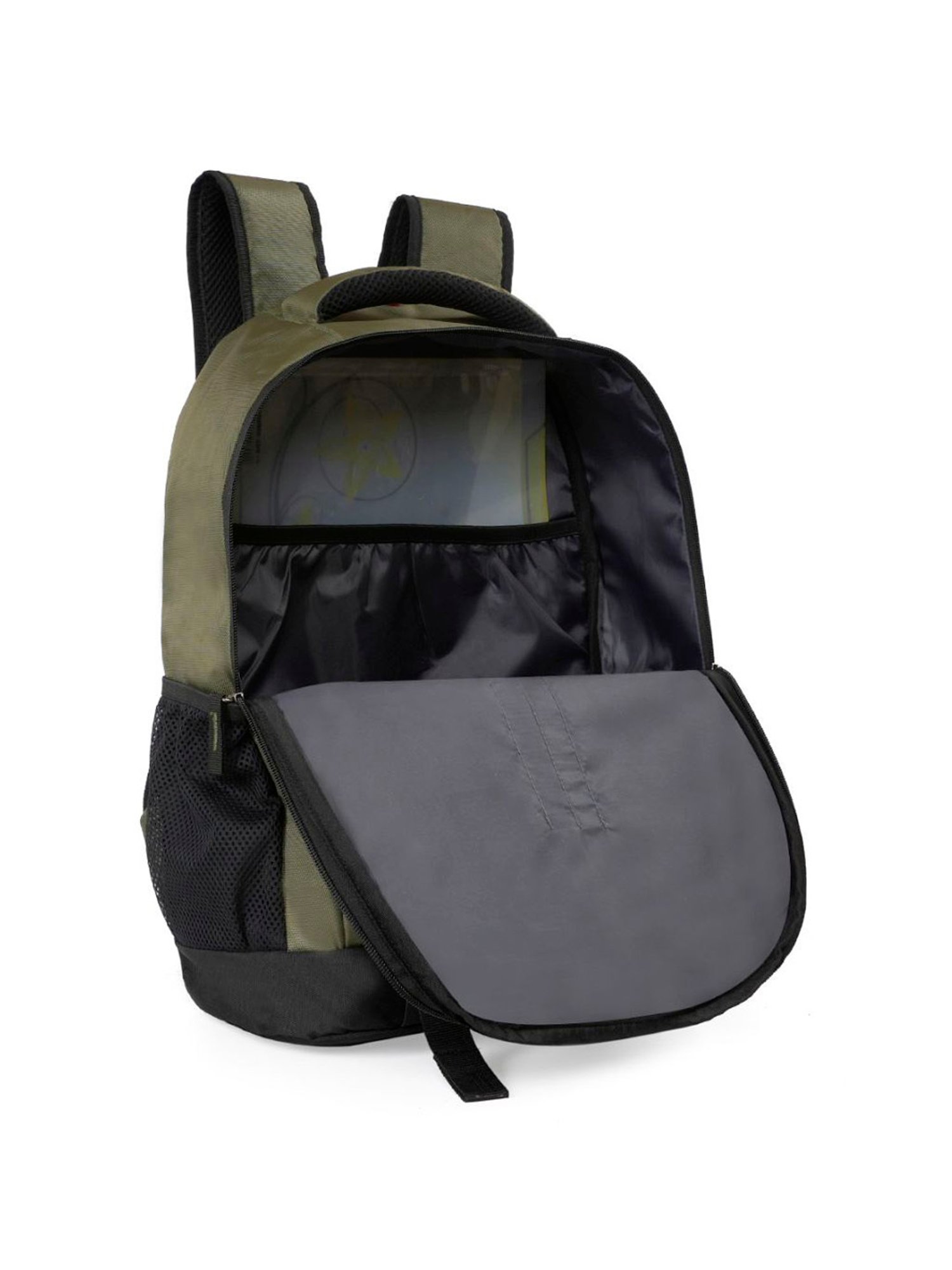 Aeropostale Leighton Olive Green Polyester Printed Backpack - 18 Ltrs
