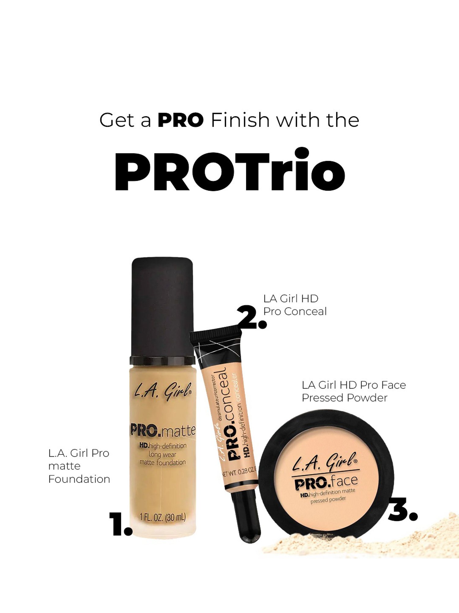 L.A. Girl PRO.Matte Foundation Soft Honey - 30 ml