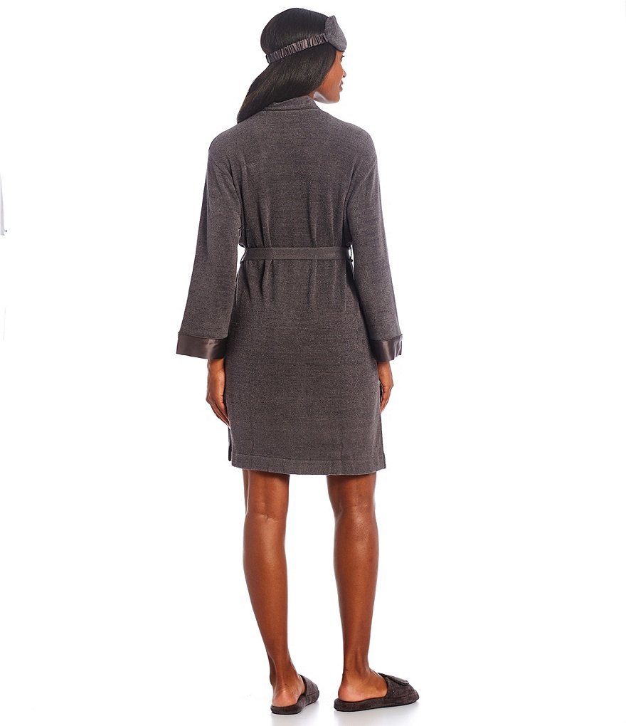 Little Giraffe Luxe Satin Snow Leopard Wrap Robe