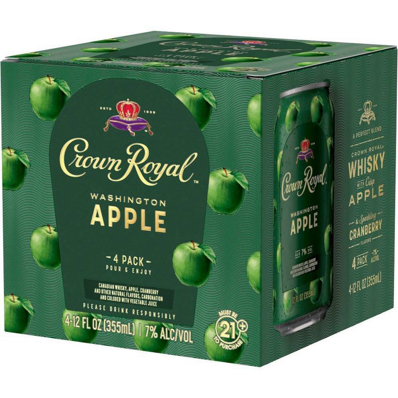 Crown Royal Washington Apple Whisky Cocktail - 4pk/12 fl oz Cans