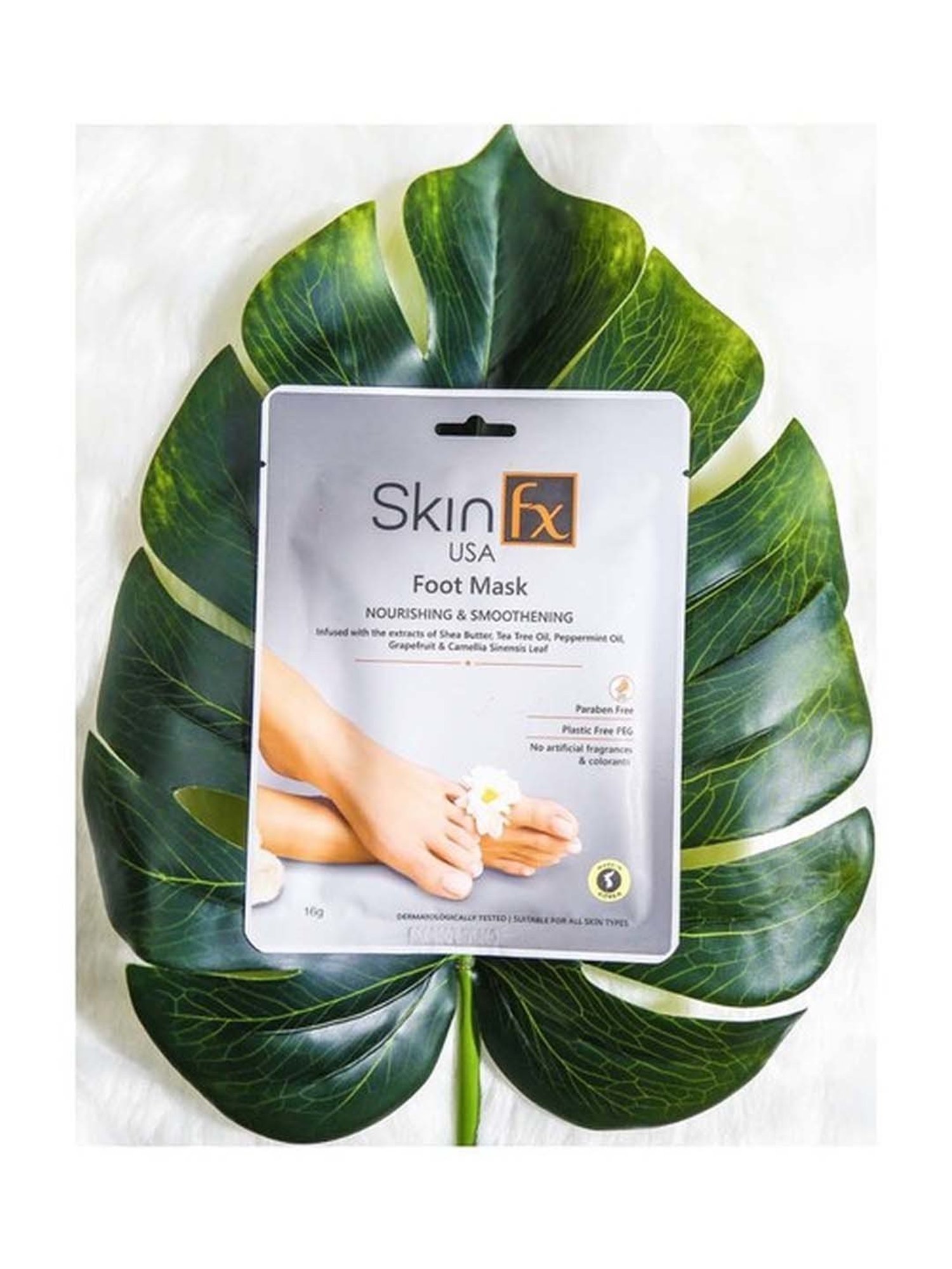 Skin Fx Nourishing Foot Mask & Hydrating Cream Mask - Pack of 2
