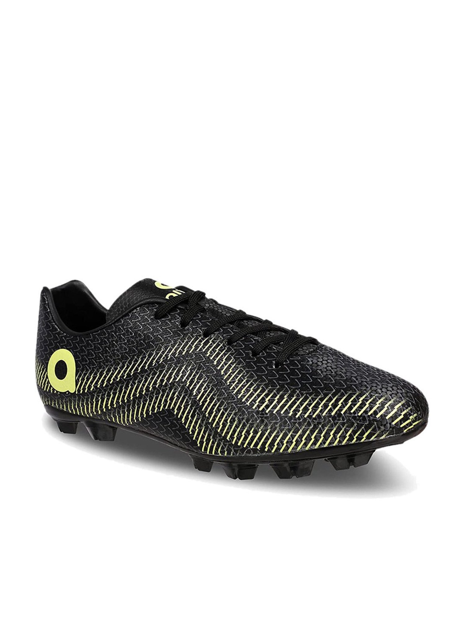 AIVIN Men's Rattle Snake Black Football Shoes