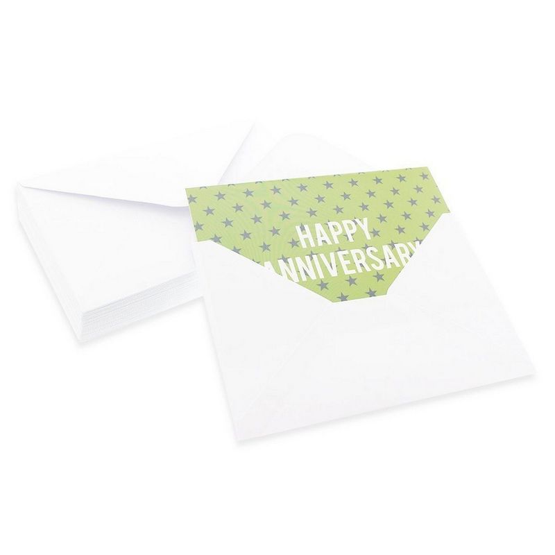 Best Paper Products 36-Pack Happy Anniversary Cards Bulk, Star and Stripe Designs, Envelopes Included (4 x 6 In)