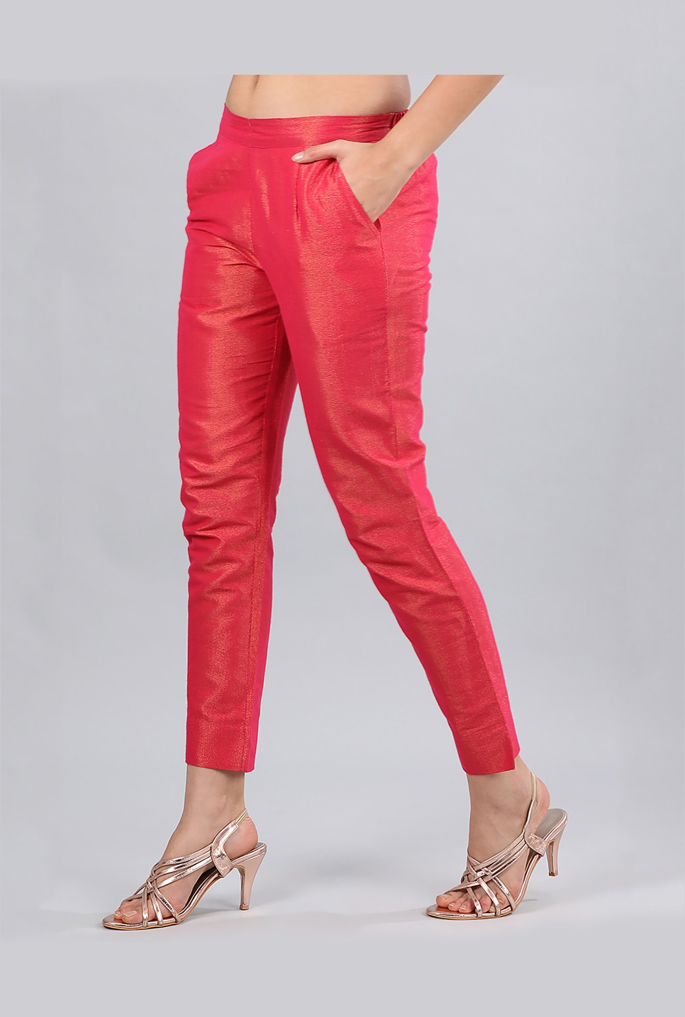 Aurelia Pink Regular Fit Pants