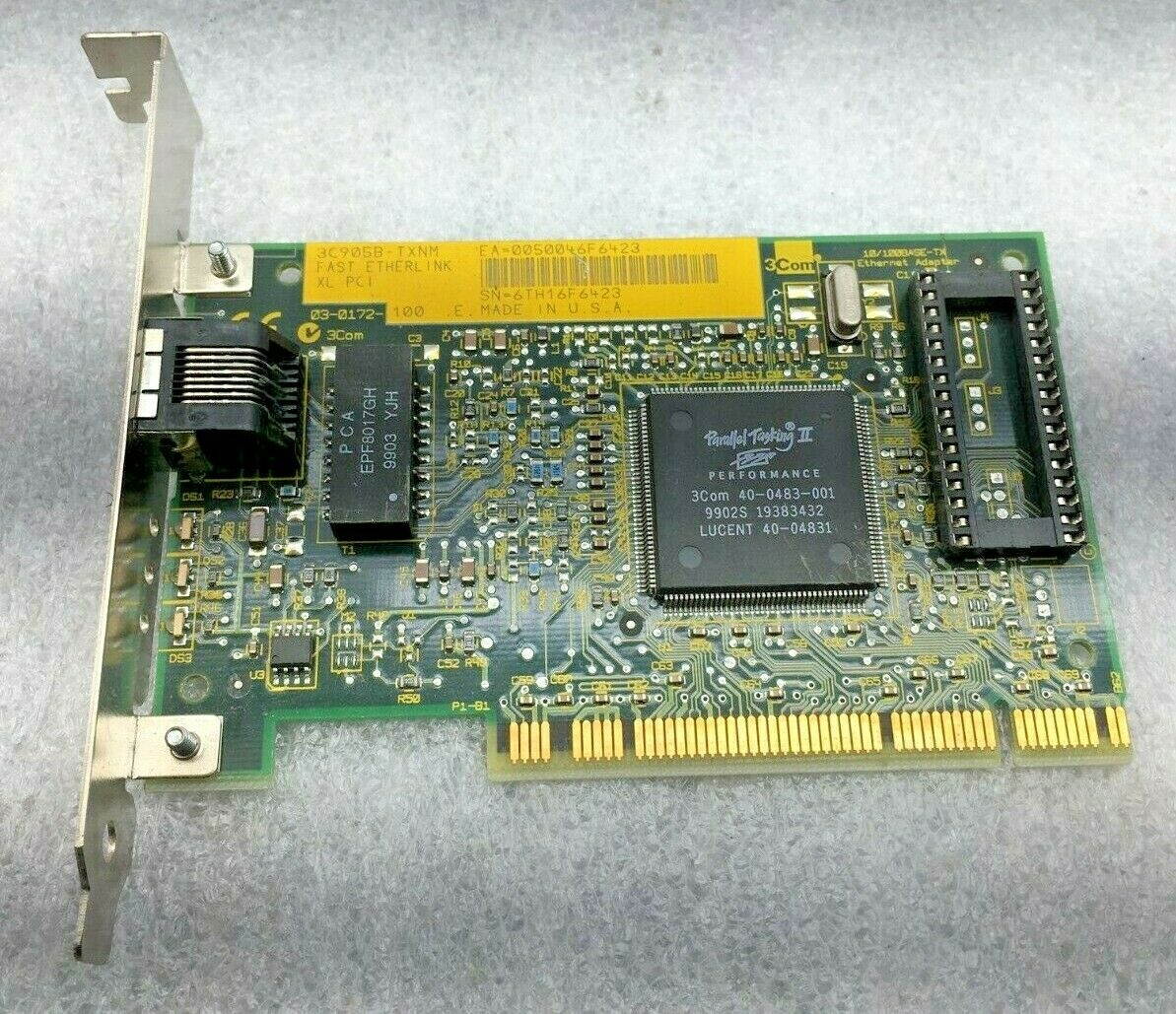 3Com 3C905B-TXNM 03-0172-100 Fast EtherLink XL PCI 10/100 Ethernet Adapter Card