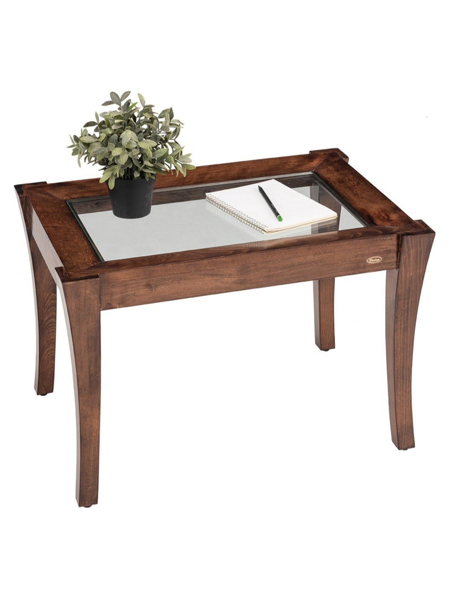 Durian Cameron Walnut Brown Solid Wood Side & End Table in Walnut Finish