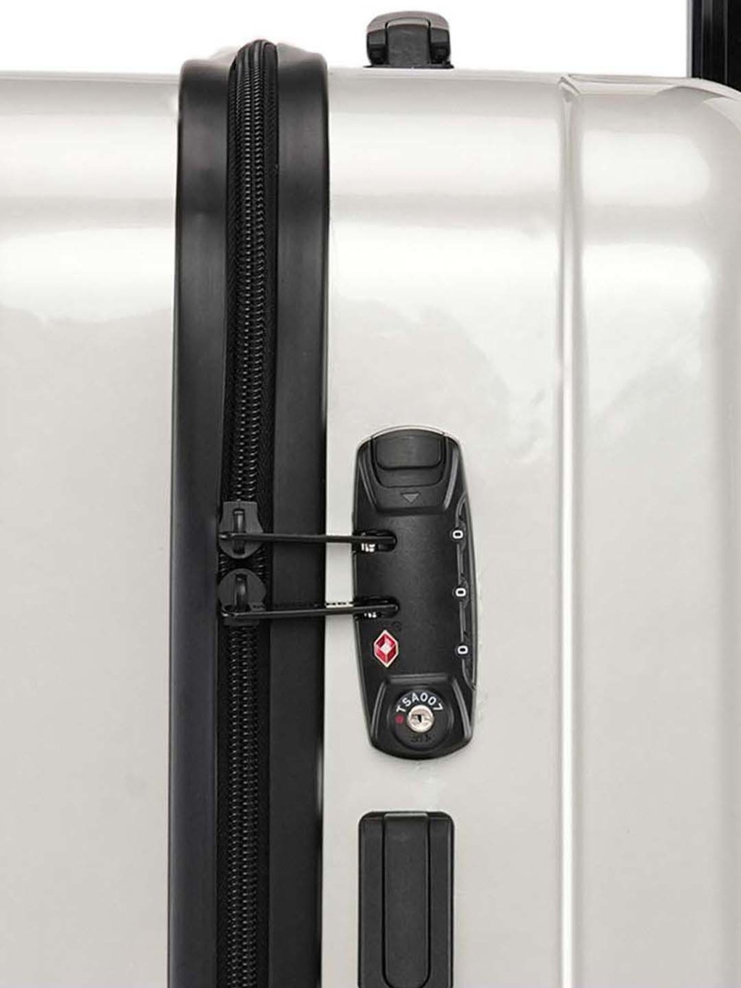 Swiss Brand Baden Silver Medium Hard Trolley Bag - 24 cm