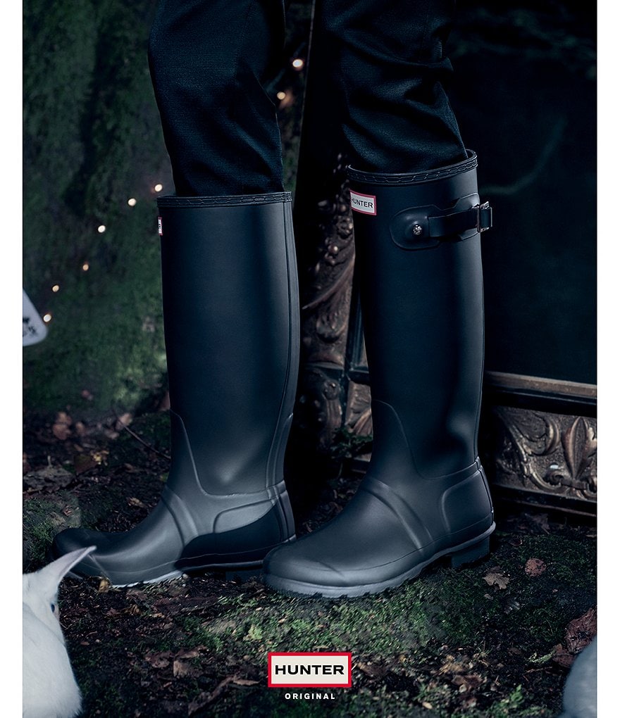 Hunter Women's Original Matte Tour Buckle Strap Rain Boots