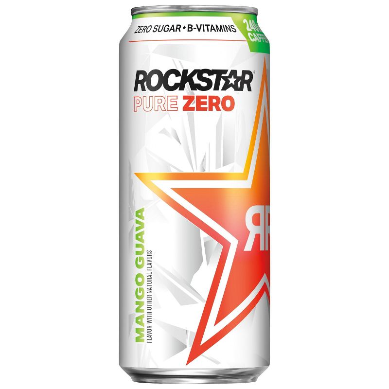 Rockstar Pure Zero Mango Guava Energy Drink - 16 fl oz Can