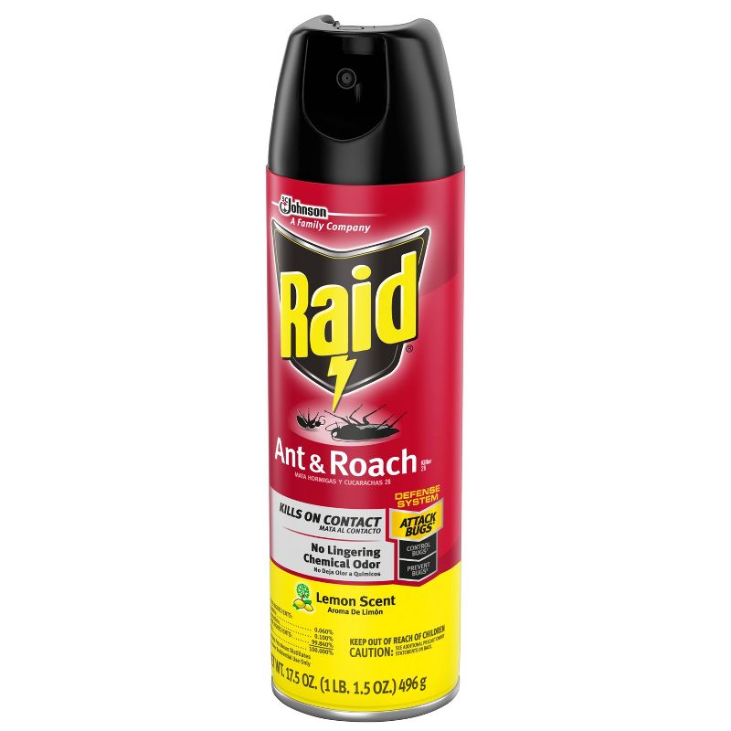 Raid Ant & Roach Killer 26 - Lemon Scent - 17.5oz