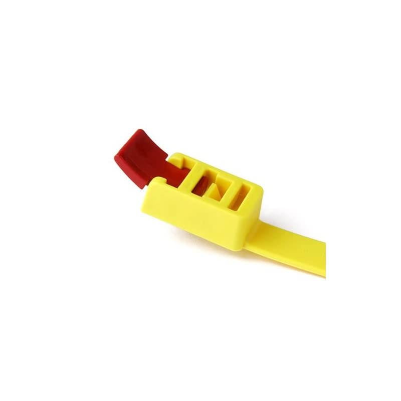 RTT750HR.NX1P Releasable Cable Tie, 29.6" Long, 200 lb Tensile Strength, PA66, Yellow (Pack of 25)