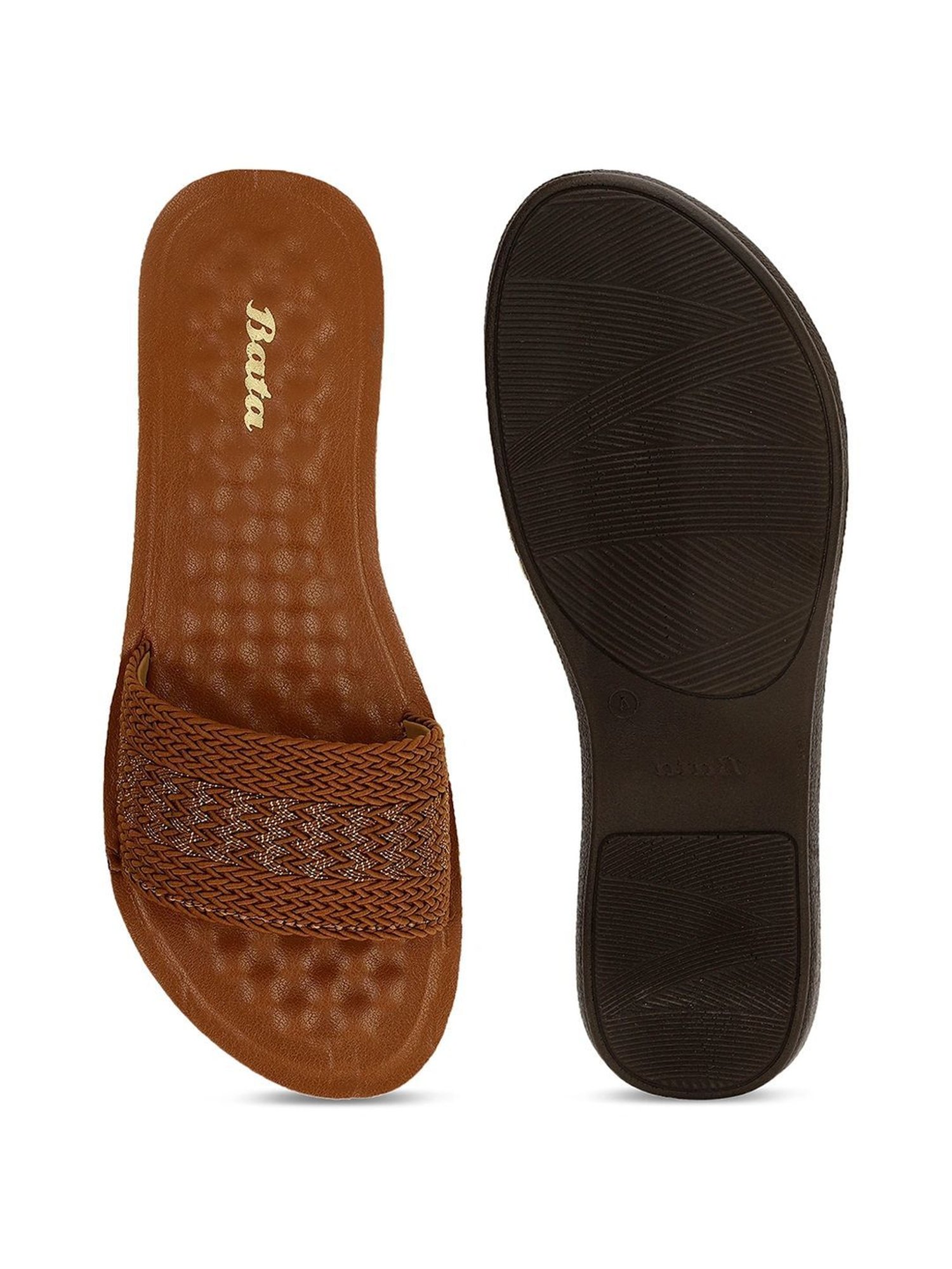 Bata Women's Moody Brown Thong Sandals