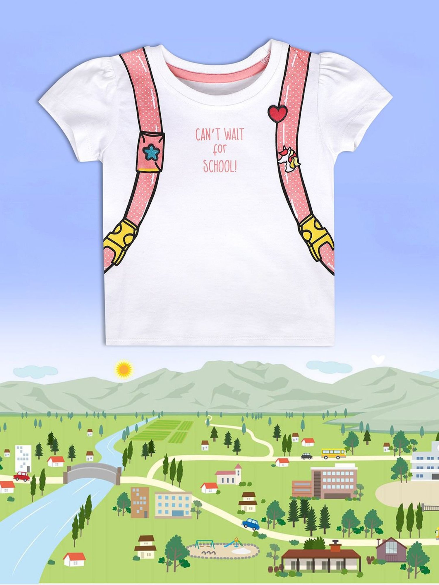 Bodycare Kids Violet Embellished T-Shirt