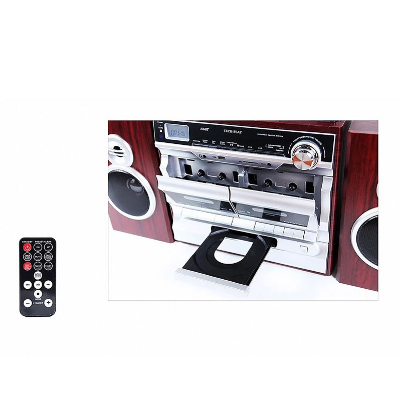 TechPlach High Power 30W, 3-Speed Turntable with Karaoke