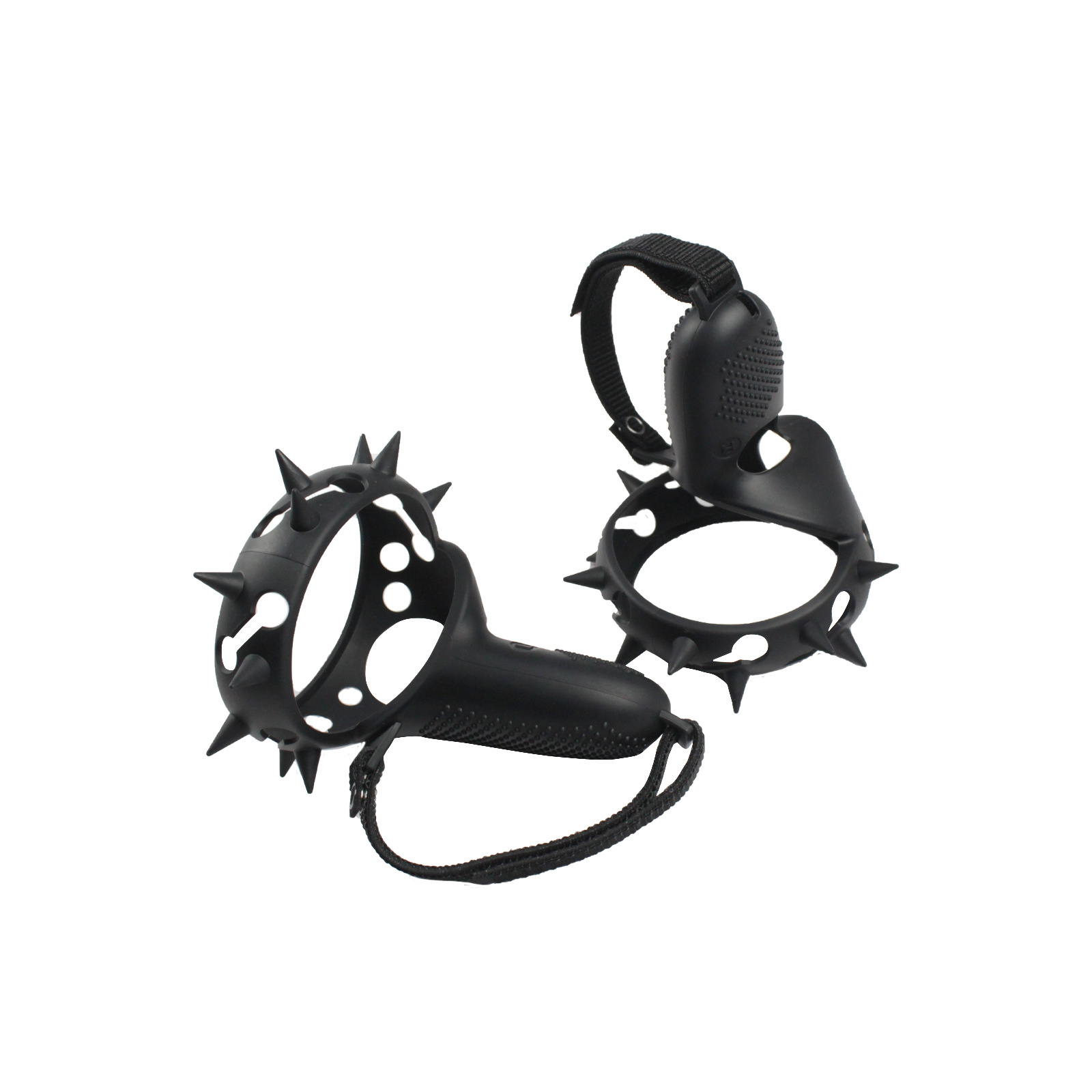 Controller Silicone Grip Ring Cover Adjustable Hand Strap Thumb Caps for Oculus Quest 2