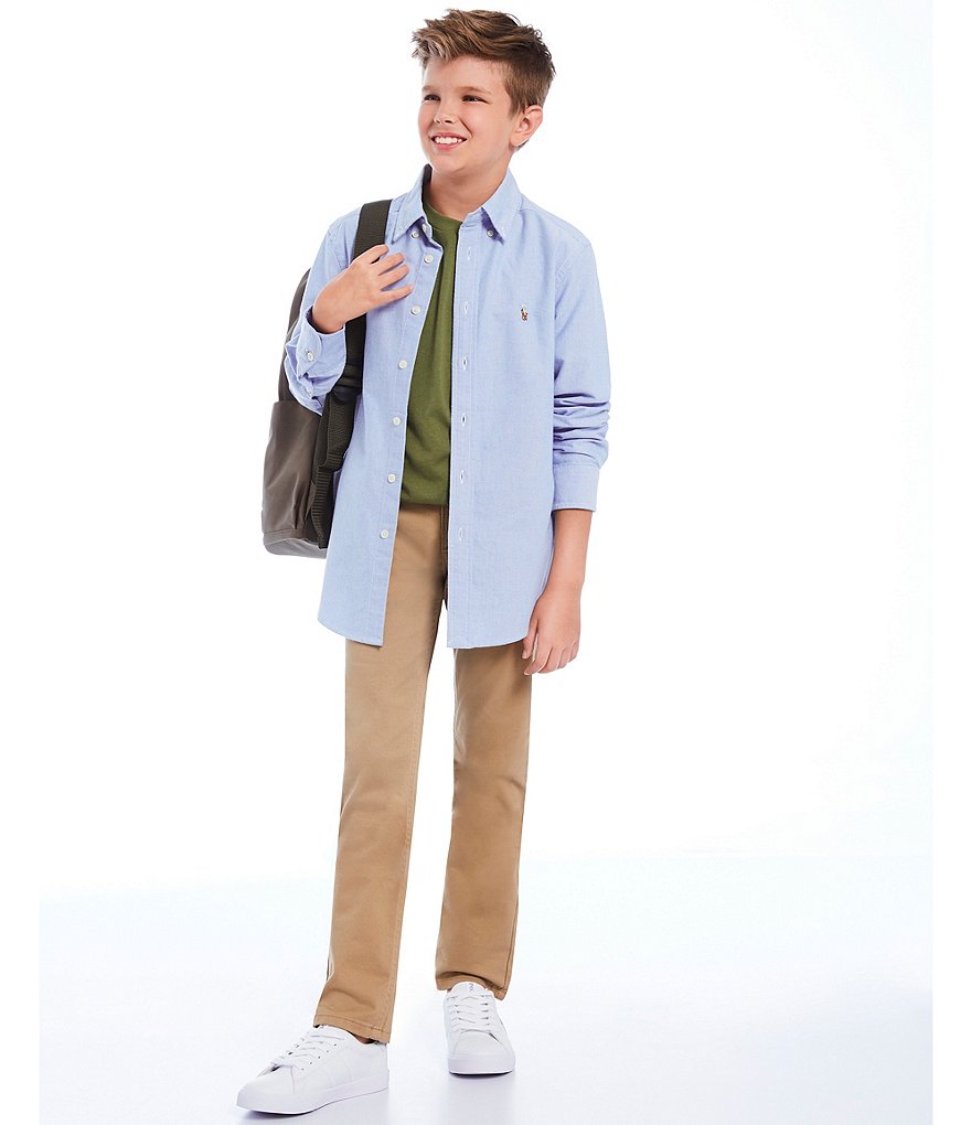 Class Club Big Boys 8-20 Husky Fit Twill Pants