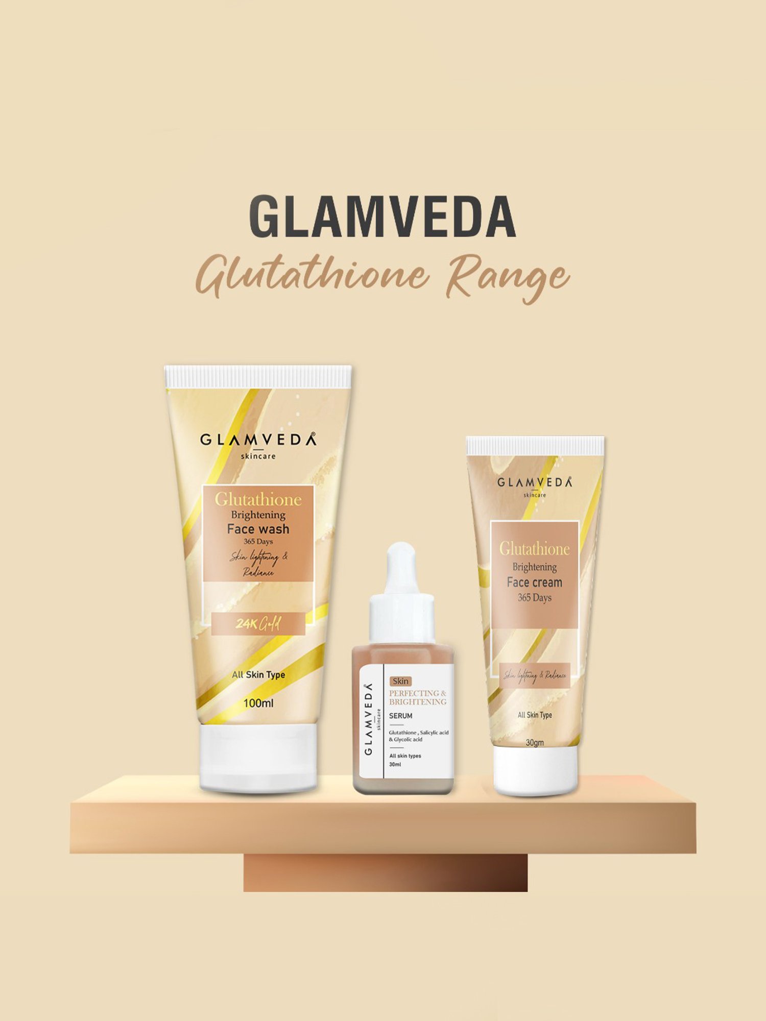 Glamveda Glutathione Sunscreen SPF 50 Pa+++ - 50 gm