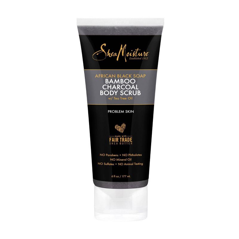 SheaMoisture African Black Soap Bamboo Charcoal Body Scrub - 6 fl oz