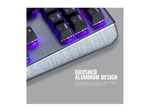 Glorious Modular Mechanical Gaming Keyboard (GMMK)- Barebone Edition (DIY Assembly Required) (Full Size, Black) + Glorious Black Aura Keycaps (Bundle)