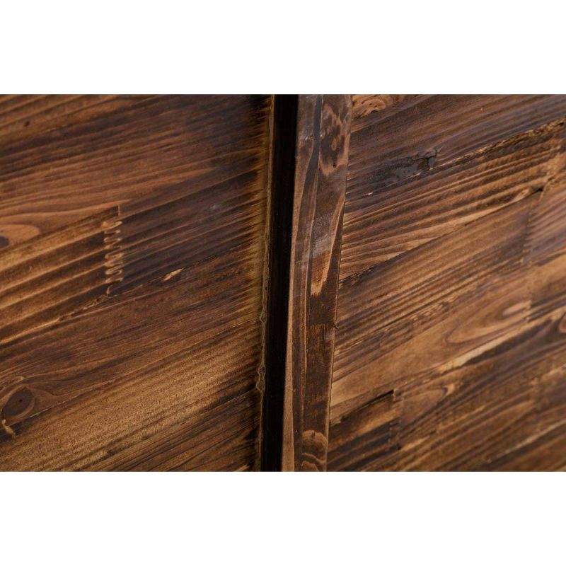 Miriam Cocktail Table Weathered Fir & Black - Boraam