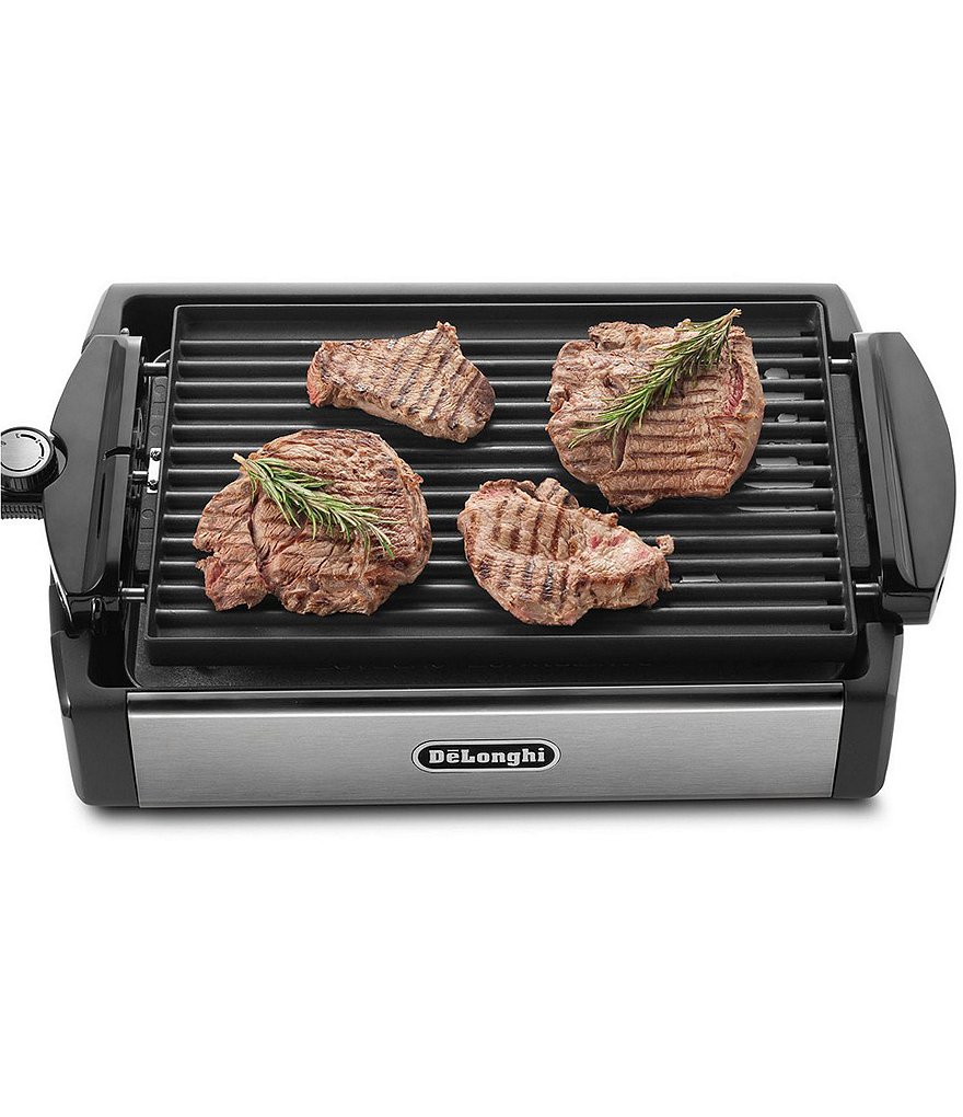 DeLonghi 2-in-1 Indoor Grill & Griddle with Reversible Plate