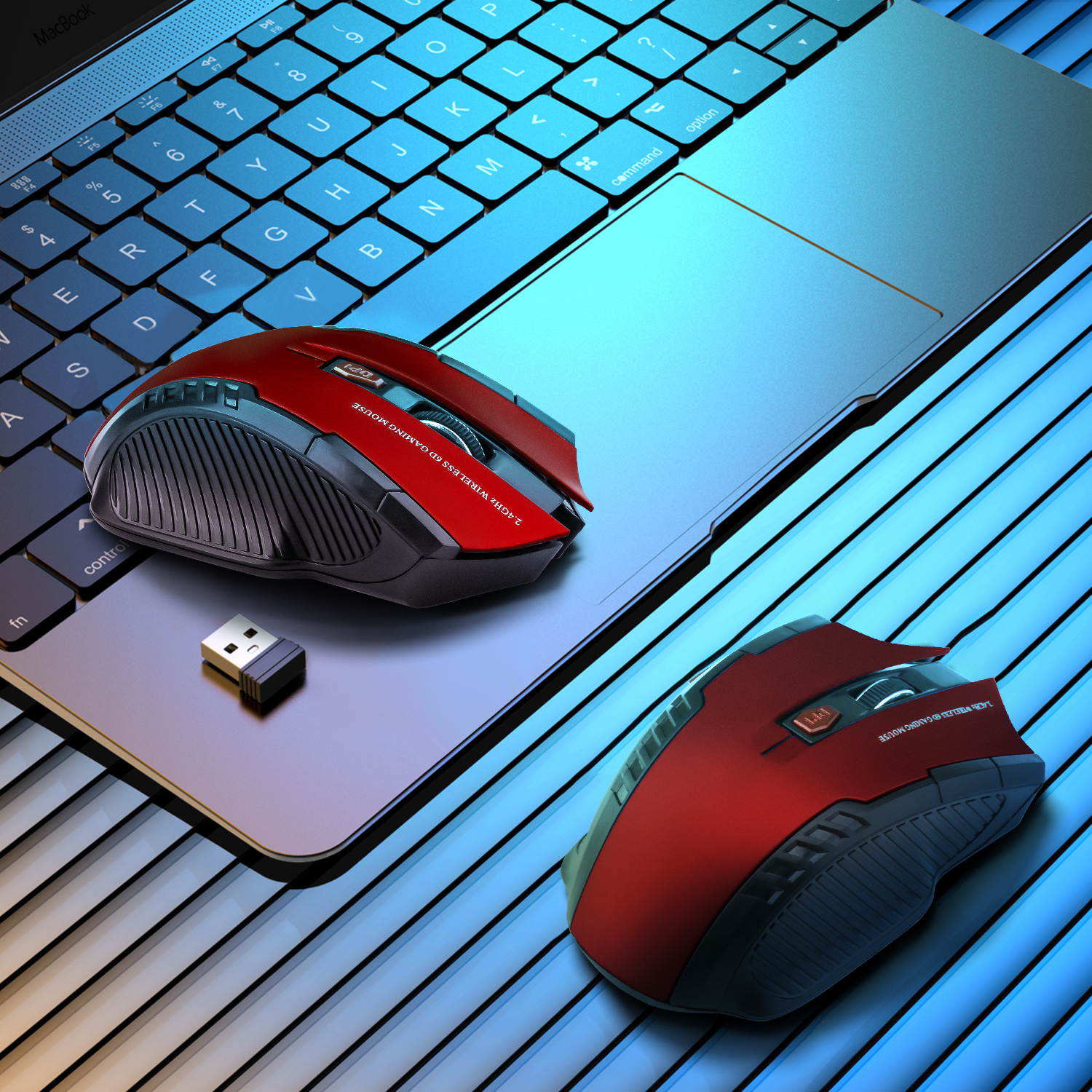 Donwell Optical Wireless Mouse with USB Receiver/Connector High Precision , Silent Mouse Office Gaming Mouse For Macbook Air/Pro, Dell/HP/ Lenovo/ASUS/Acer/Sony laptop, PC Computers