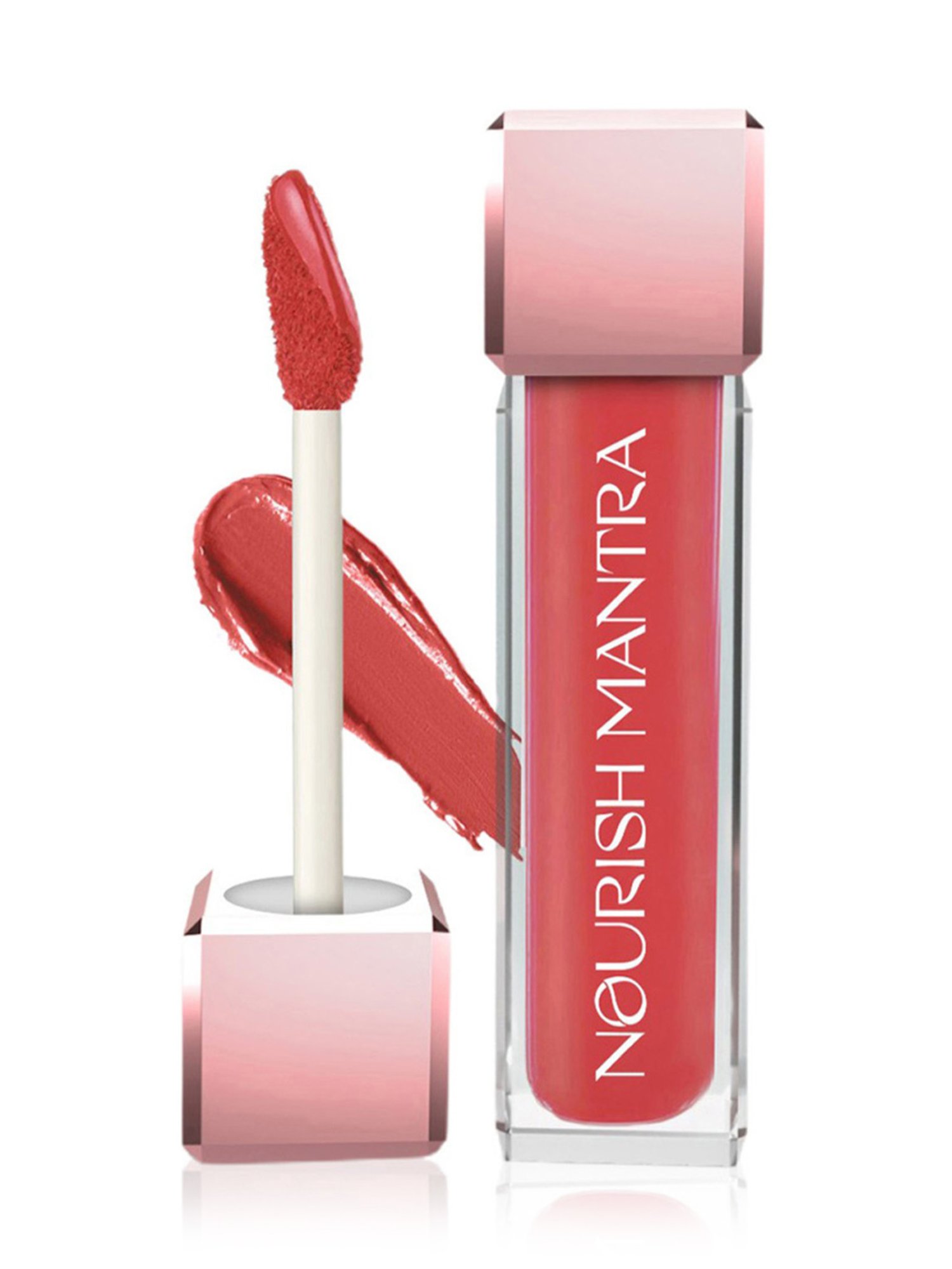 Nourish Mantra Creamy Matte Liquid Lipstick with SPF 15 Ishq Wala Red - 3.5 ml