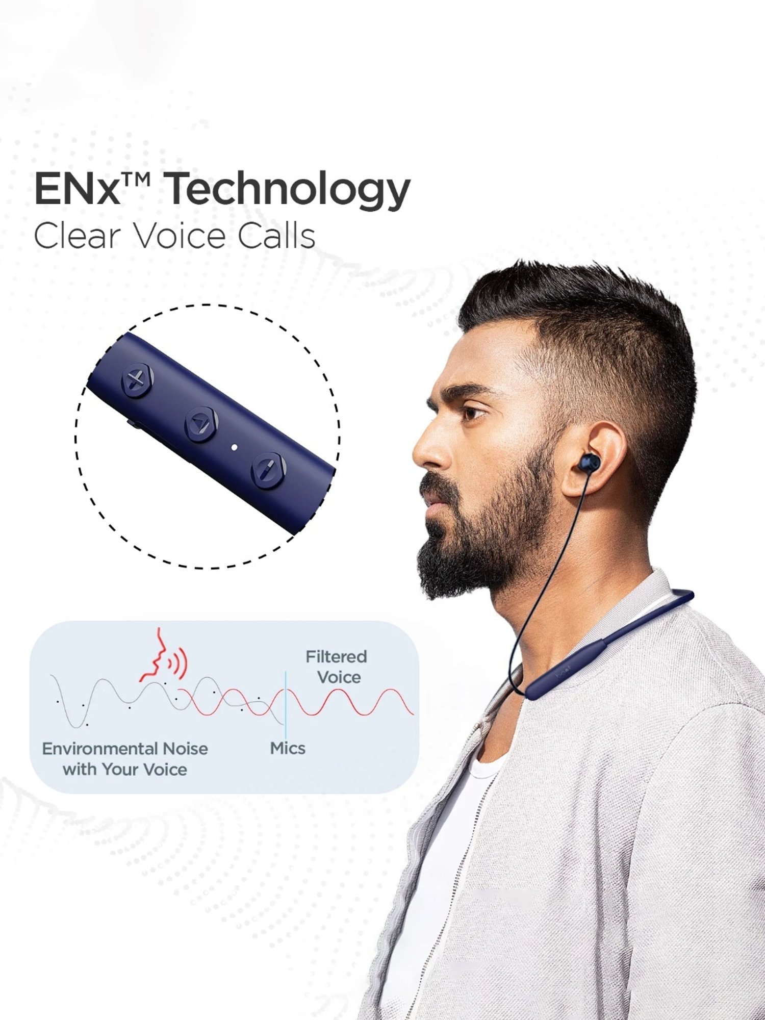 Boat Rockerz 109  Neckband with 40Hrs of Playback (Blue)