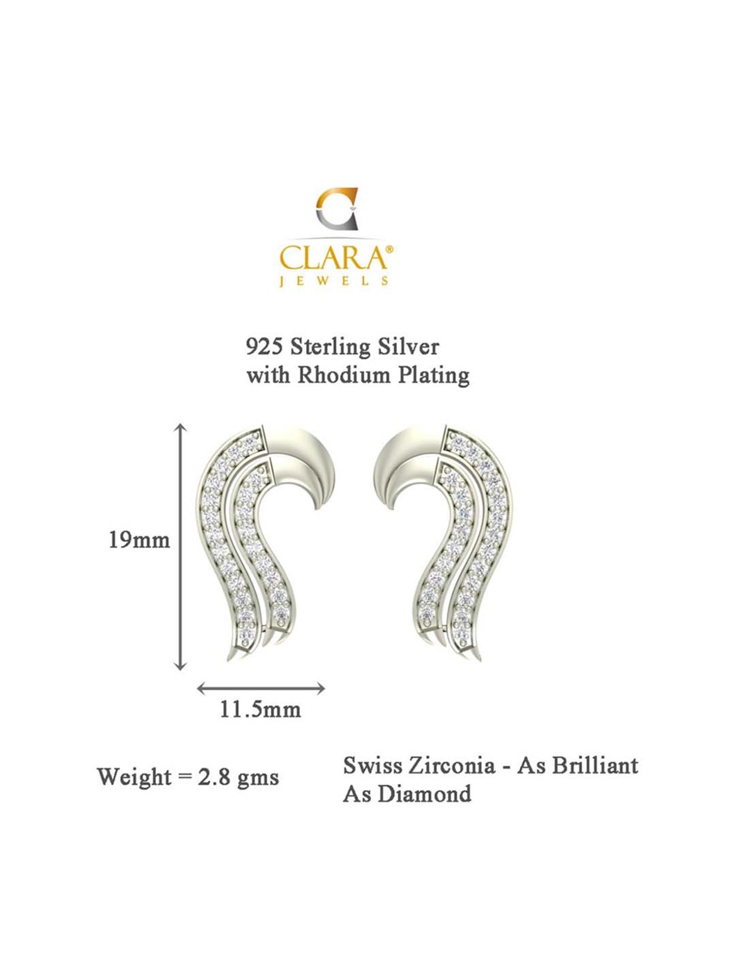 Clara Zoe 92.5 Sterling Silver Earrings