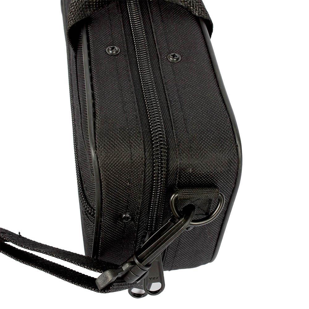 New High Quality Oxford Cloth Flute Case W/ Shoulder Strap Black