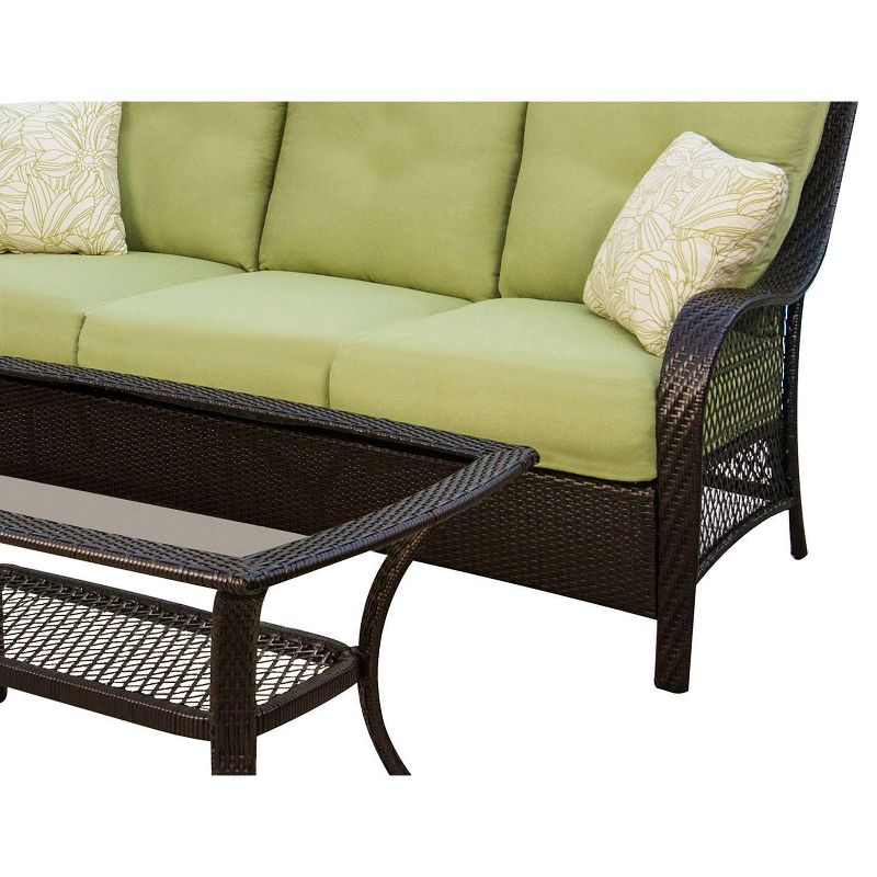 Orleans 2pc Sofa Patio Seating Set Green - Hanover