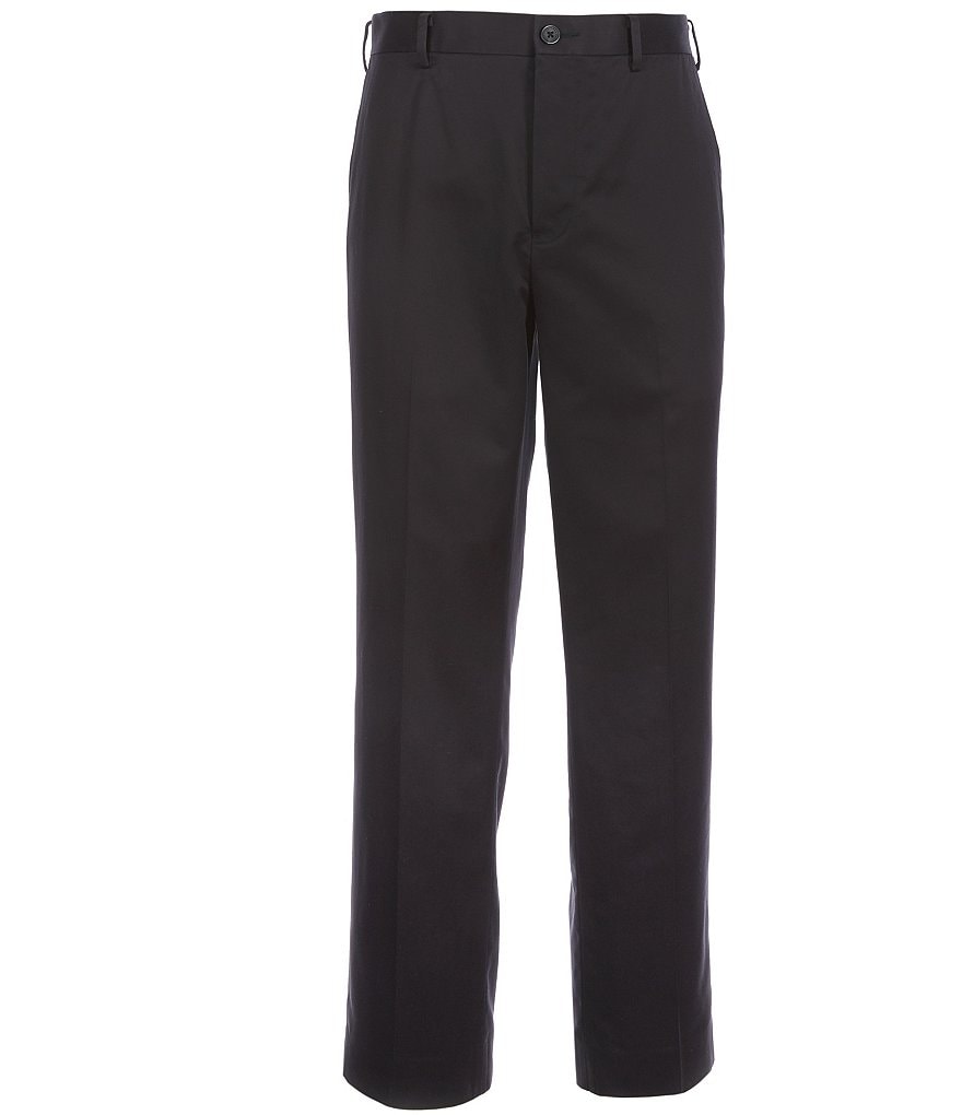 Hart Schaffner Marx Flat-Front Twill Relaxed Fit Chino Suit Separates Dress Pants