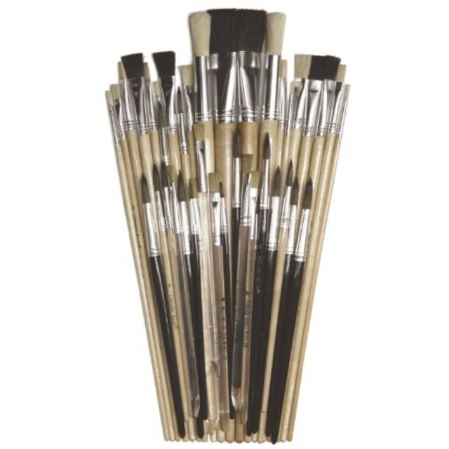 ChenilleKraft Colossal Crafts Value Brush Assortment - 1 Brush(es) - Aluminum Ferrule - Assorted