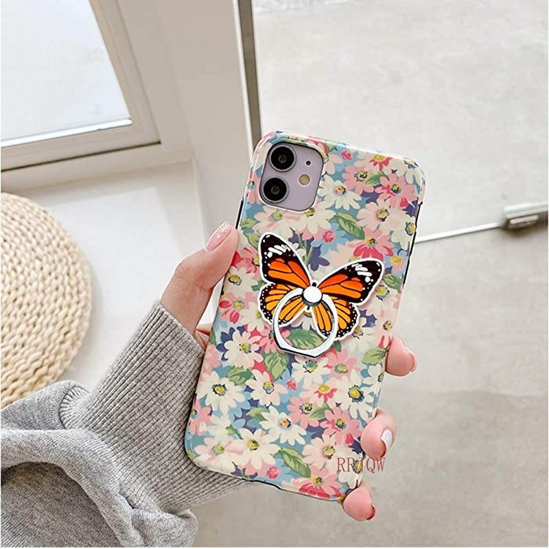 Ring Holder Stand,Butterfly Ring Stand Holder 360 Rotation Finger Ring Grip Stand for Cellphones,Smartphones and Tablets
