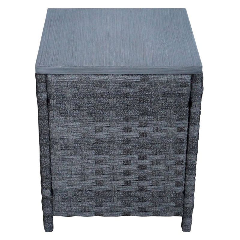 Costa Mesa 3pc Seating Set of 2 Club Chairs & 1 End Table - Gray - Courtyard Casual