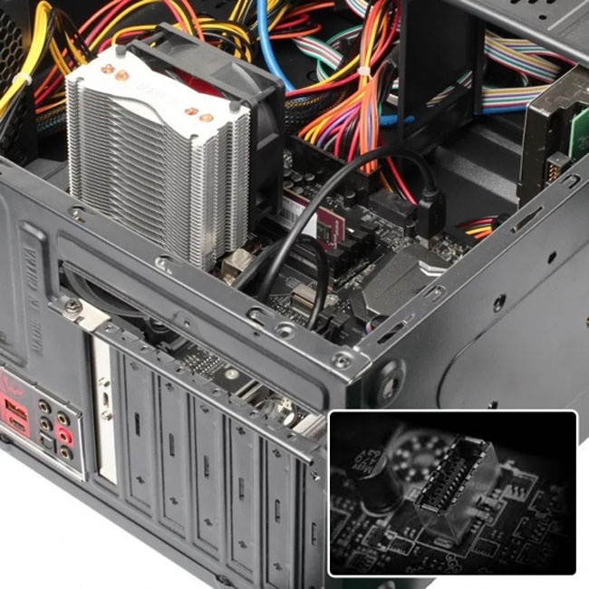 FVH USB 3.1 Front Panel Header to USB-C Type-C Female Extension Cable 40cm with Panel Mount Screw UC-037