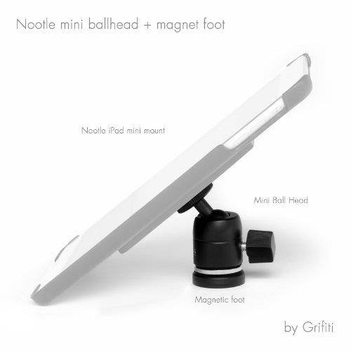 Grifiti Nootle Magnetic Camera Mount and Magnetic Camera Stand Magnetic Foot Nootle Mini Ball Head Heavy Duty Metal Securely Attaches to Steel or other Magnetic Surfaces