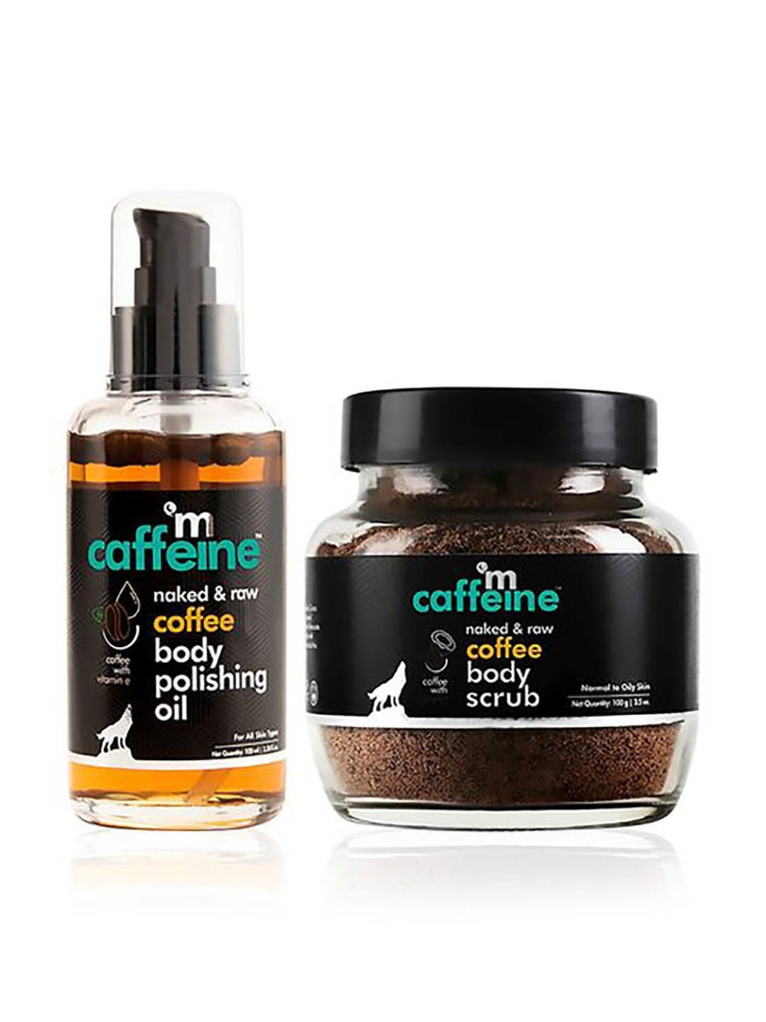 mCaffeine Coffee Face Moisturizer and Body Lotion for Complete Winter Care Combo