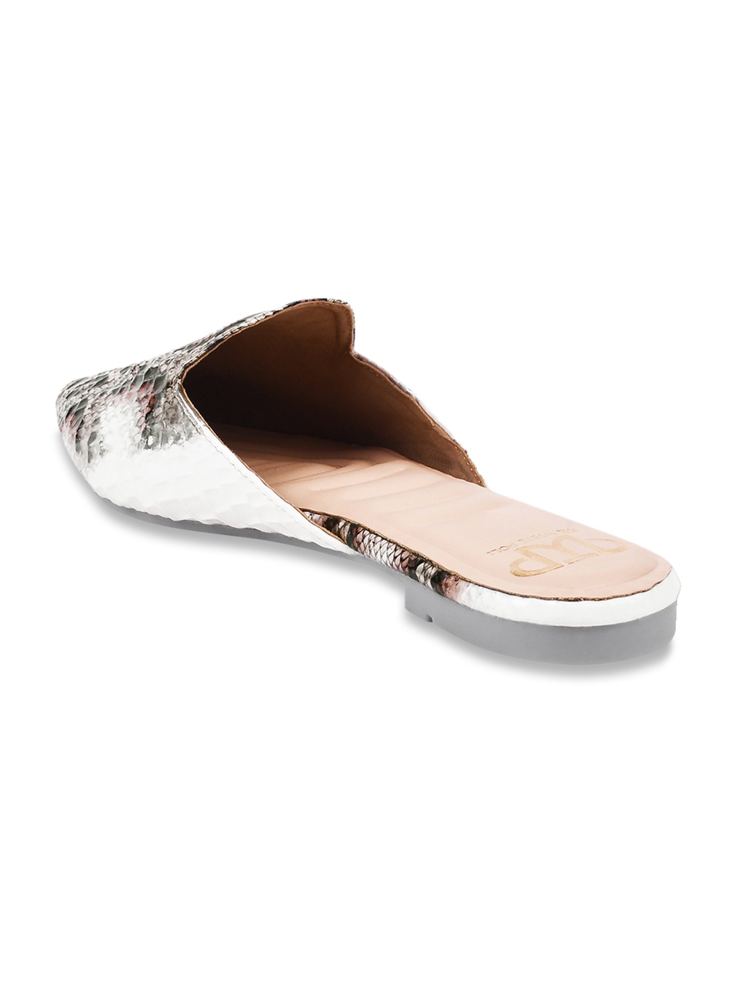 The White Pole Women's White Mule Shoes