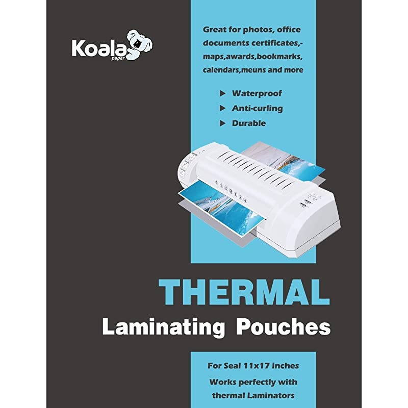 Hot Thermal Laminating Pouches 5 mil 11.5x17.5 Inches for Seal 11x17 Photos 50 Sheets