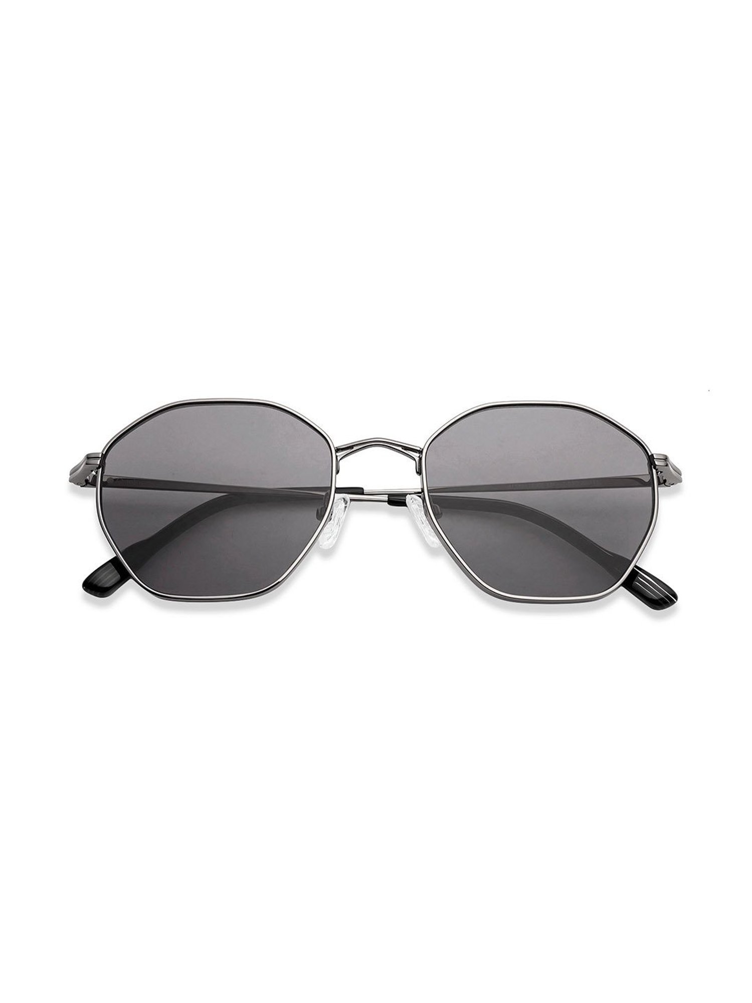 John Jacobs 134947 Grey UV Protected Geometric Sunglasses
