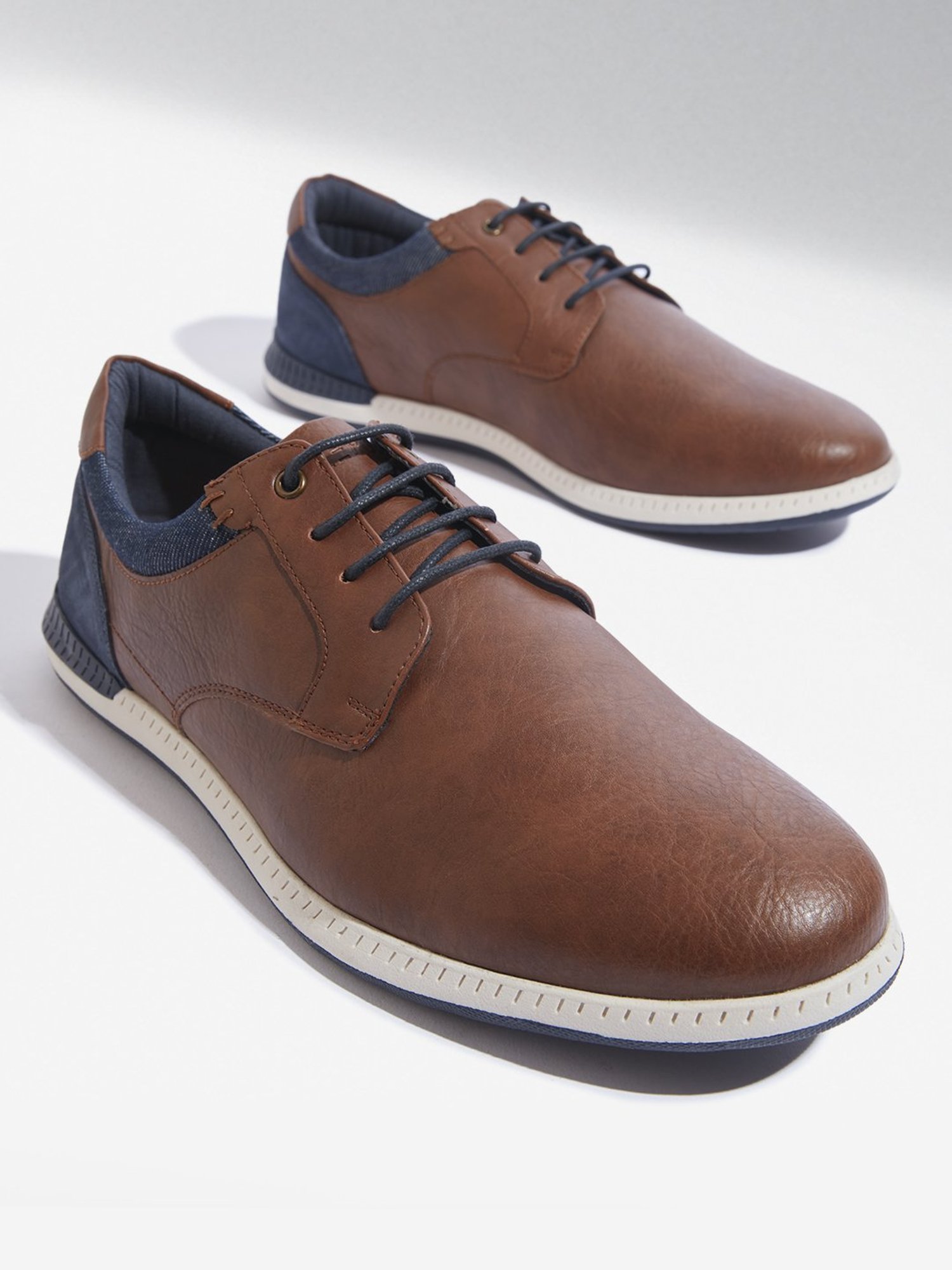 SOLEPLAY by Westside Tan Lace-Up Casual Shoes