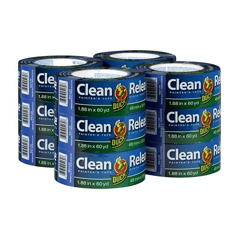 Clean Release Blue Painters Tape 2Inch 188Inch x 60Yard 12 Rolls 720 Total Yards 284372