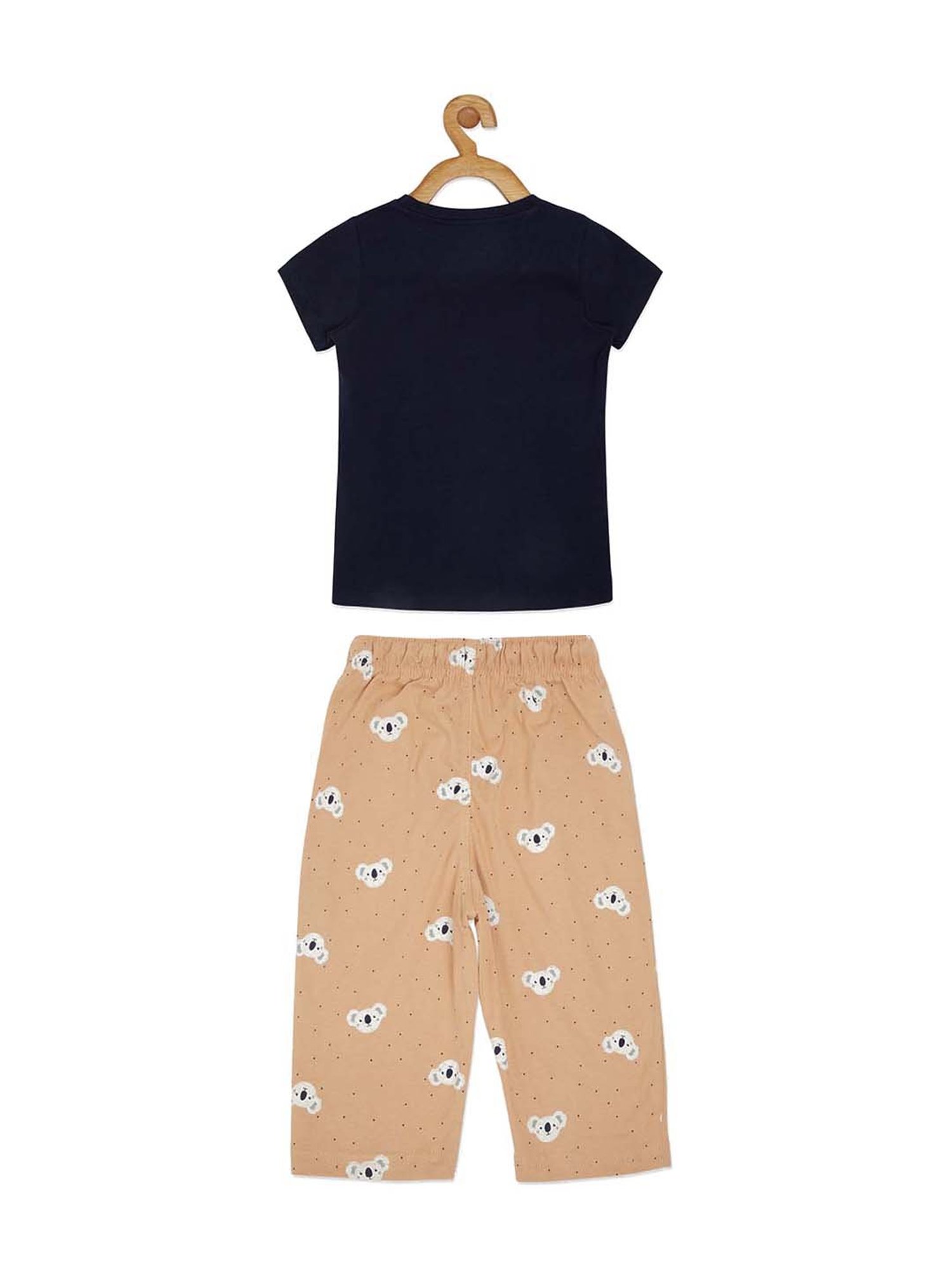 Sweet Dreams Kids Night Navy Printed T-Shirt Set