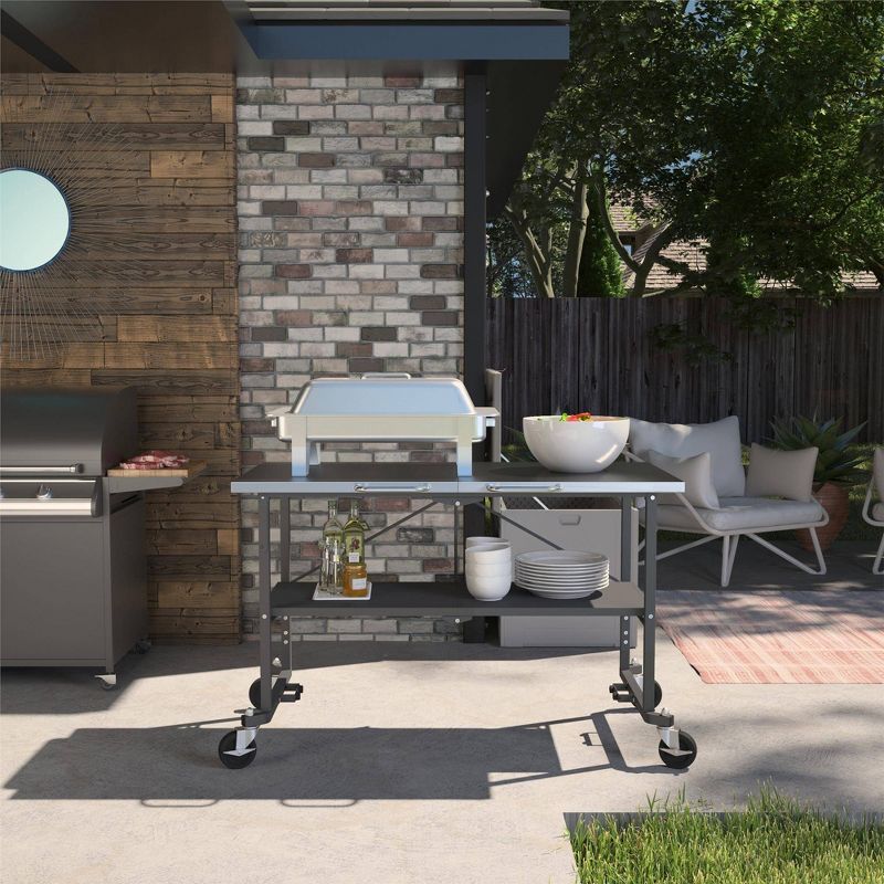 BBQ Food Prep Station Charcoal Gray – Novogratz