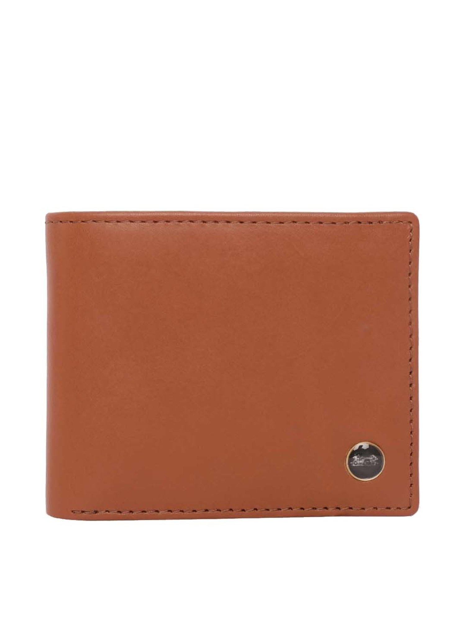 BELWABA Tan Casual Leather Bi-Fold Wallet for Men