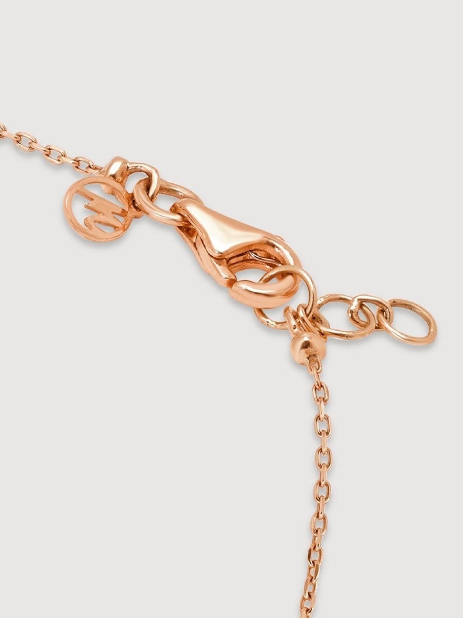 Mia by Tanishq Dual Radiance 18k Gold & Diamond Pendant with Chain