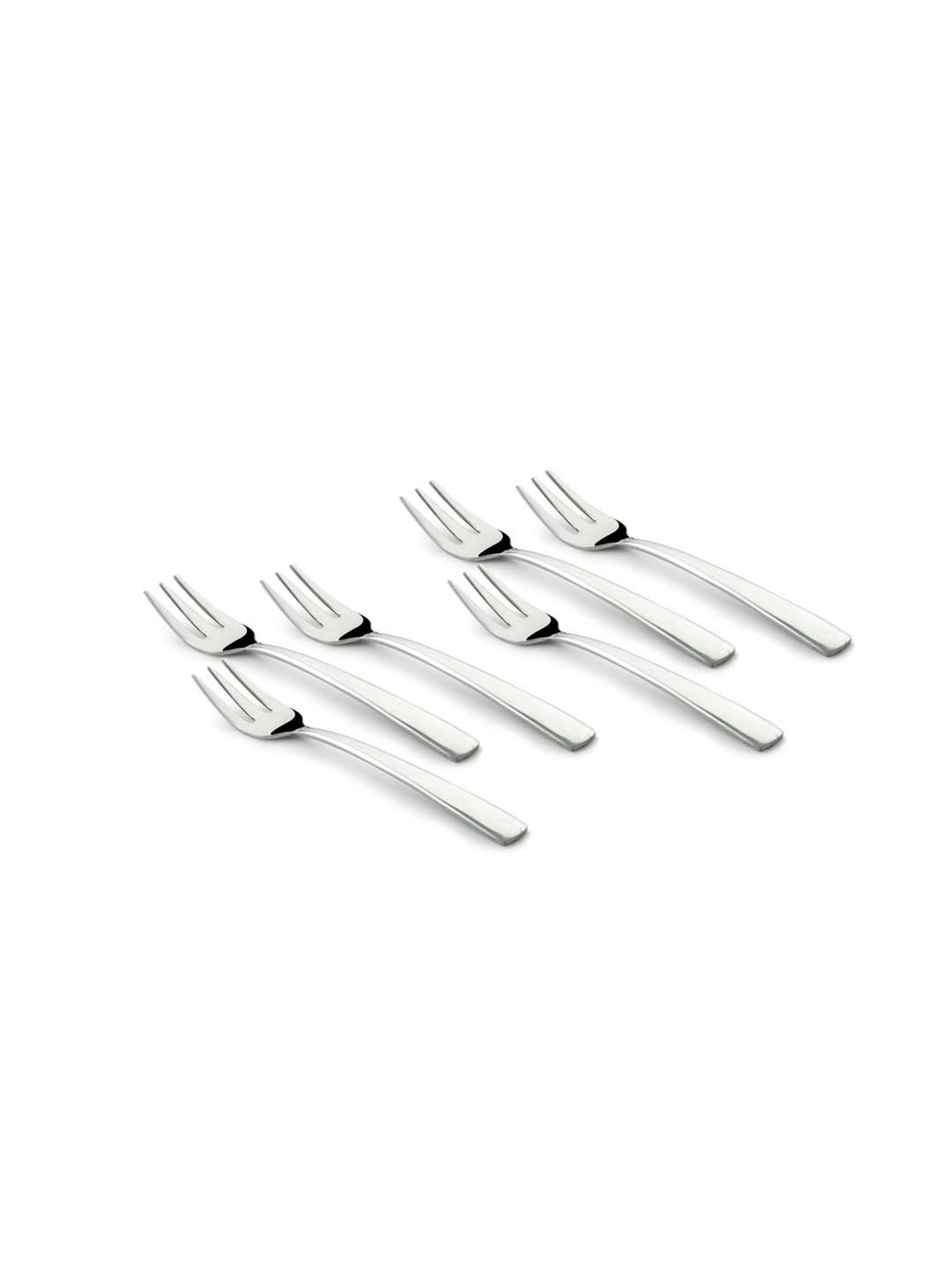 FnS Creta Silver Stainless Steel Dinner Fork - Set of 12